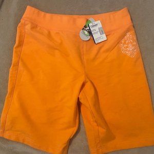 Athletic Works Orange Stretchy Comfy Long Shorts M